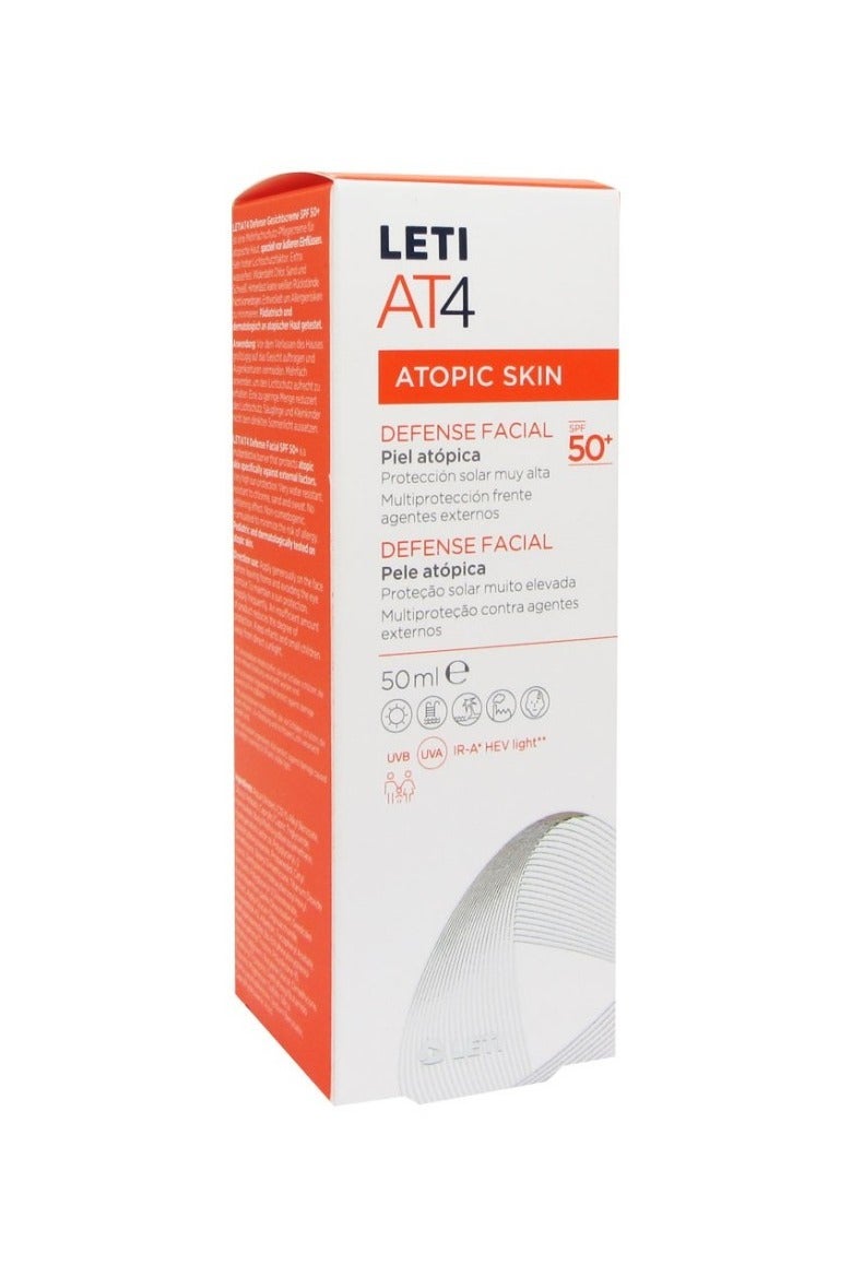 Leti Letiat4 Atopic Skin Defense Facial Cream with SPF50 + 50ml - Image 3