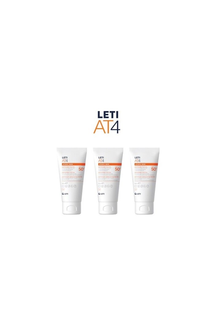 Leti Letiat4 Atopic Skin Defense Facial Cream with SPF50 + 50ml - Image 4