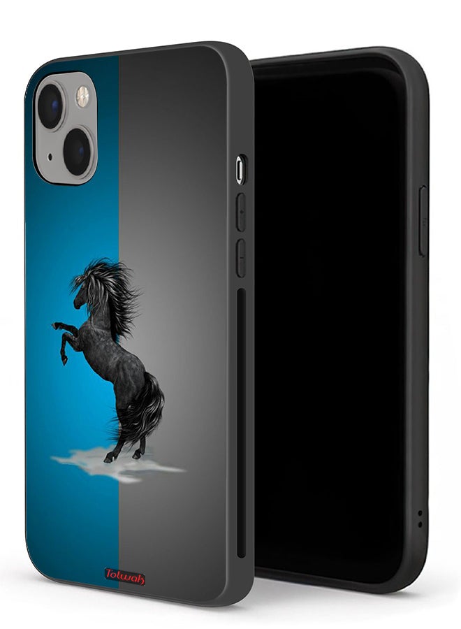 Tolwak Apple iPhone 13 mini Protective Case Horse Art - Image 1