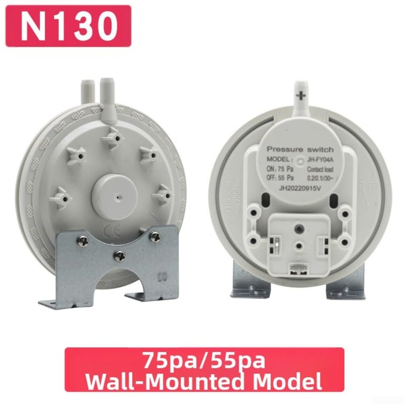 Wall Mounted Gas Boiler Air Pressure Switch 75pa 55pa Adjustable Pneumatic For Heating Systems - Image 3