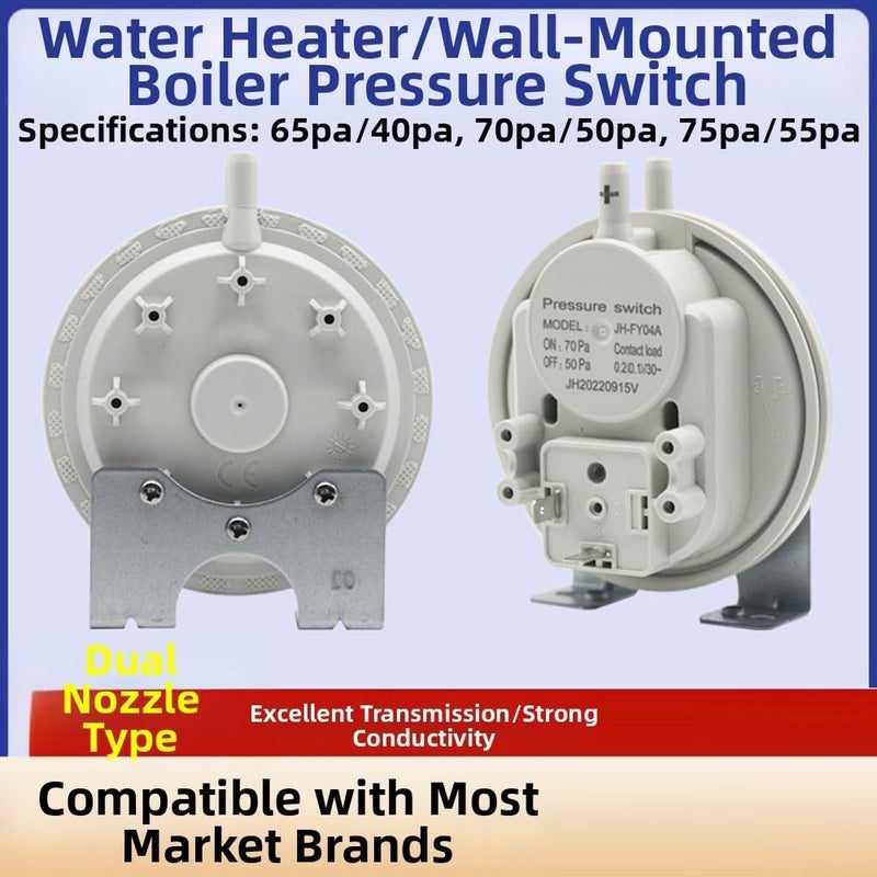 Wall Mounted Gas Boiler Air Pressure Switch 75pa 55pa Adjustable Pneumatic For Heating Systems - Image 5