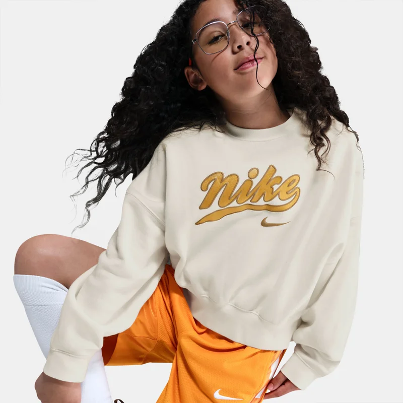 Nike Kids' Sportswear Trend Fleece Cropped Hoodie
