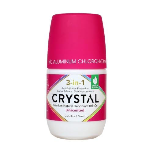 CRYSTAL ESSENCE Crystal 3in1 BioHealth Deodorant Unscented Natural Odor Protection with Aloe Hyaluronic Acid MicrobiomeFriendly Moisturizing AntiPollution Formula 225 Fl Oz - Image 1