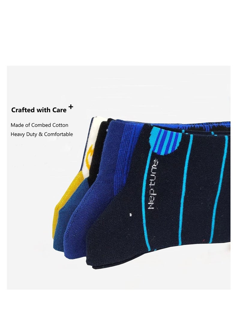 Captaintech Funny Colorful Dress Socks, Fun Novelty Universe Pattern Cotton Crazy Design Socks for Man Kids  - Image 3