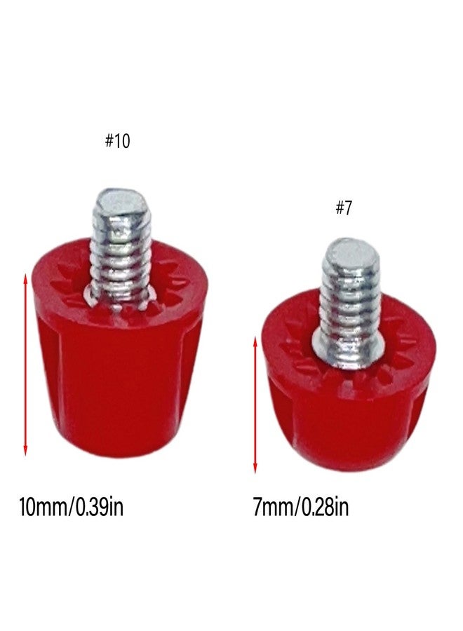 RYUJNDK 12Pcs Plastic Football Studs Set, Golf Shoe Spikes Replacements 7mm Soccer Studs with Wrench for Firm Surfaces Outdoor Athletic Training, Green - Image 4