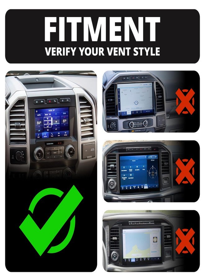 Tackform Link Vent Phone Mount Compatible with 2015-2020 Ford F-150, 2017-2021 Super Duty, 2018-2021 Expedition | Aluminum | Compatible with MagSafe | Universal Magnetic Holder | 2" Arm | Black Knob - Image 3