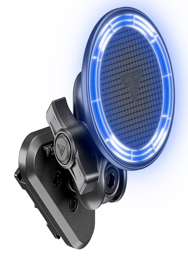 Tackform Link Vent Phone Mount Compatible with 2015-2020 Ford F-150, 2017-2021 Super Duty, 2018-2021 Expedition | Aluminum | Compatible with MagSafe | Universal Magnetic Holder | 2" Arm | Black Knob - Image 1