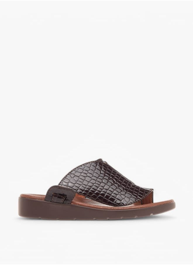 LBL by Shoexpress Boys Textured Slip-On Arabic Sandals  - Image 2