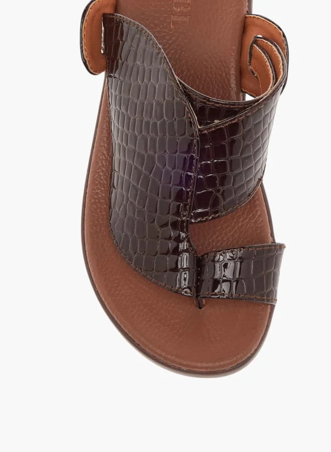 LBL by Shoexpress Boys Textured Slip-On Arabic Sandals