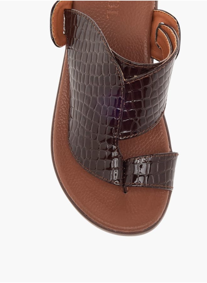 LBL by Shoexpress Boys Textured Slip-On Arabic Sandals  - Image 3