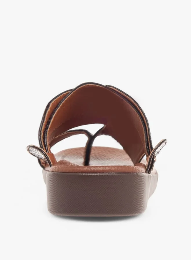 LBL by Shoexpress Boys Textured Slip-On Arabic Sandals