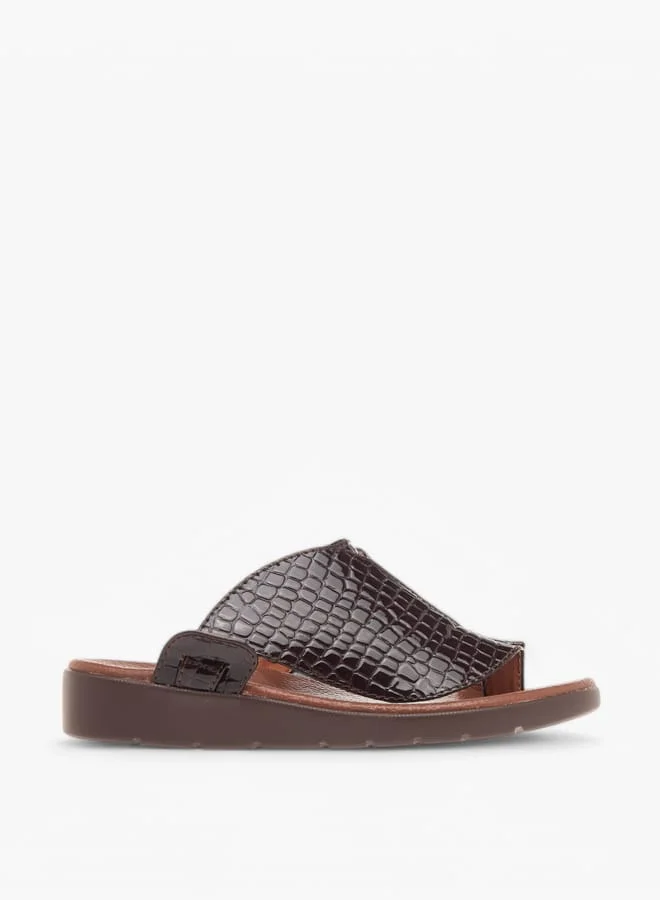 LBL by Shoexpress Boys Textured Slip-On Arabic Sandals Ramadan Collection