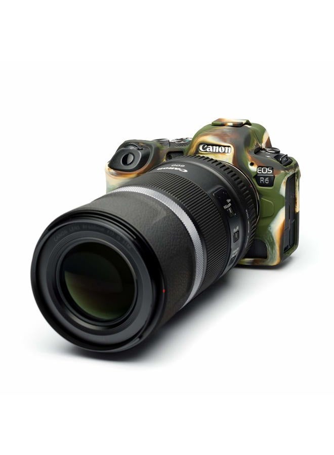 easyCover Camera Case Silicone Protection for Canon R5 / R6 / R6 Mark II (Camouflage) - Image 4