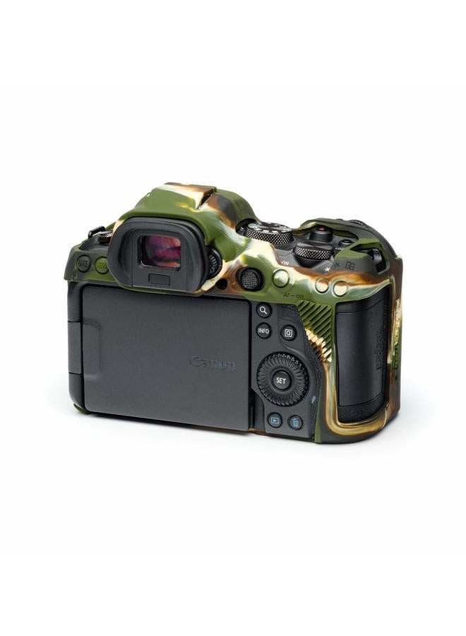 easyCover Camera Case Silicone Protection for Canon R5 / R6 / R6 Mark II (Camouflage) - Image 3