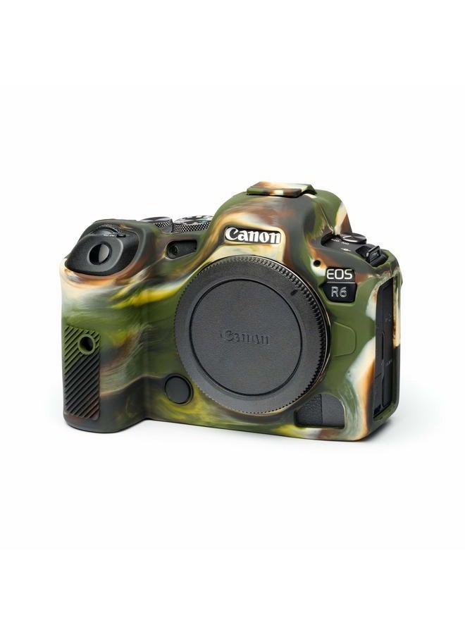 easyCover Camera Case Silicone Protection for Canon R5 / R6 / R6 Mark II (Camouflage) - Image 2