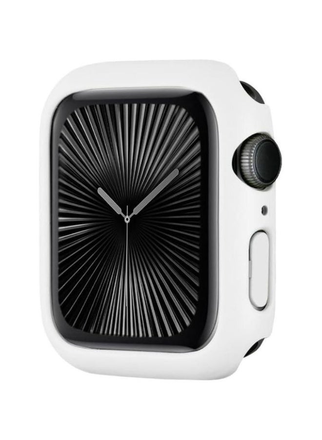 Without Screen Protector Bumper Case for Apple Watch Series 11 46mm, Thin Bumper Cover, Hard PC Protective Frame for iWatch 11 46mm white - Image 2