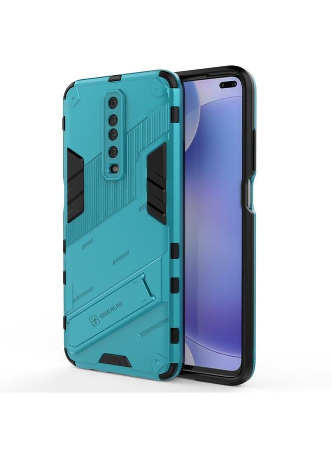 The Bros Case For Xiaomi Redmi K30 Punk Armor 2 in 1 PC + TPU Shockproof Case with Invisible Holder