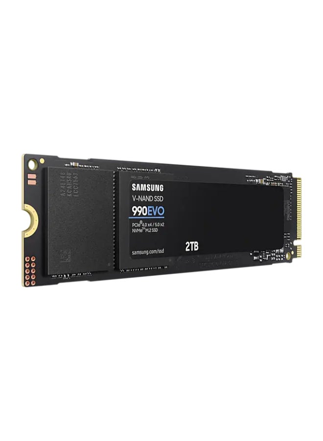 سامسونج 990 EVO NVMe M.2 SSD 2 تيرابايت، PCIe 4.0 x4 / PCIe 5.0 x2، NVMe 2.0 (2280)، قراءة 5000 ميجابايت/ثانية، كتابة 3200 ميجابايت/ثانية، SSD داخلي للألعاب وتحرير الرسومات، MZ-V9E2T0BW - Image 3