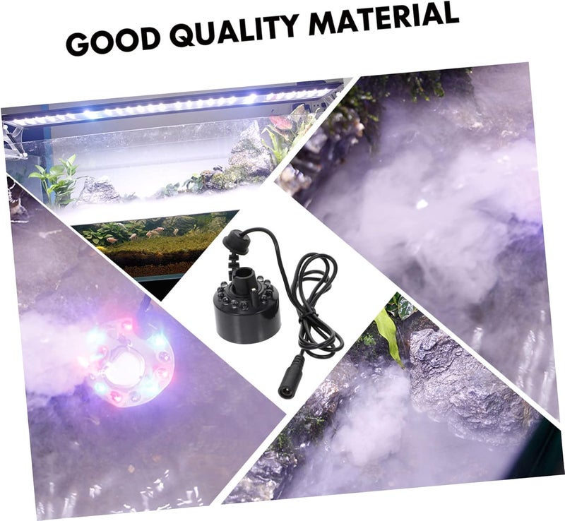 1pc Fish Tank Fog Generator Led Light Misting Device for Aquariums Ponds and Rockeries Safe Material Easy to Use Fog Maker for Stunning Effects - Image 2