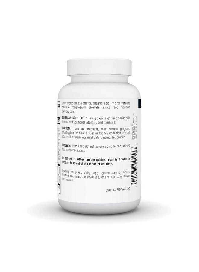 Source Naturals Super Amino Night - Advanced Amino Acid Formula* - 240 Tablets - Image 3