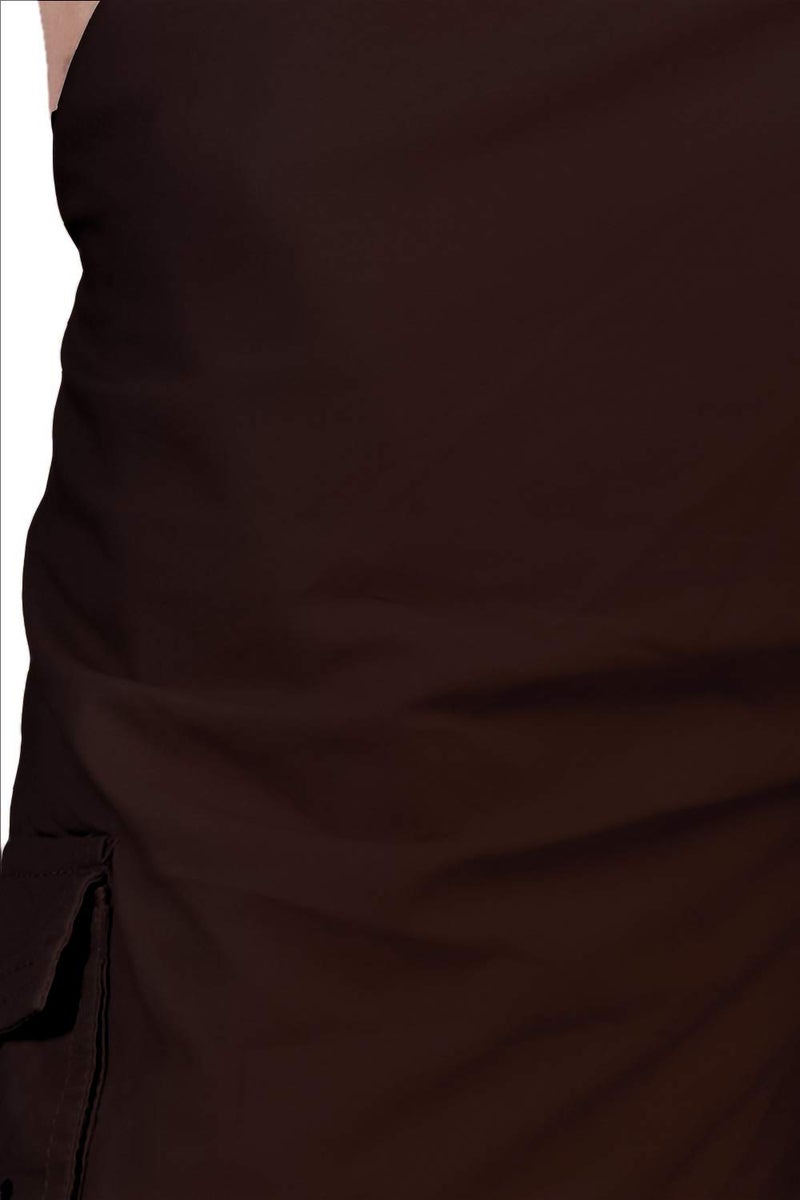 0-DEGREE Men's Regular Fit Three Quarter Shorts Brown 30 Inch Waist - Image 4
