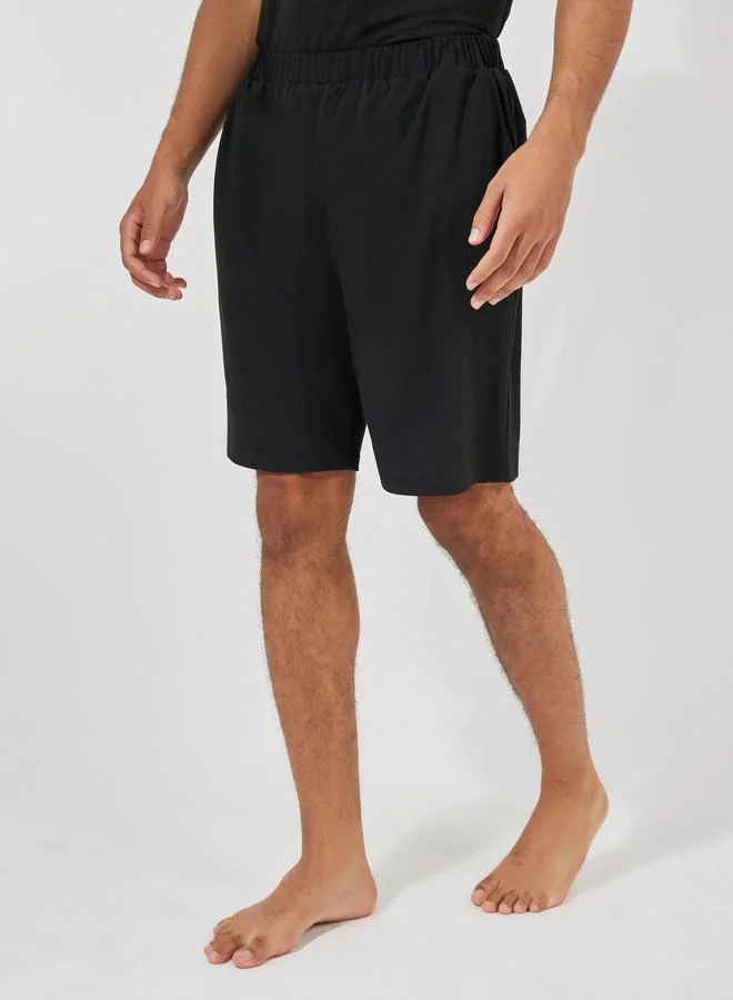 Styli Coffee Club Graphic Print T-Shirt & Solid Shorts Set