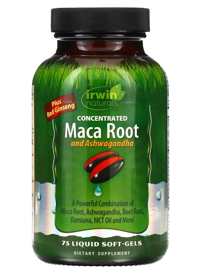 Concentrated Maca Root and Ashwagandha 75 Liquid SoftGels