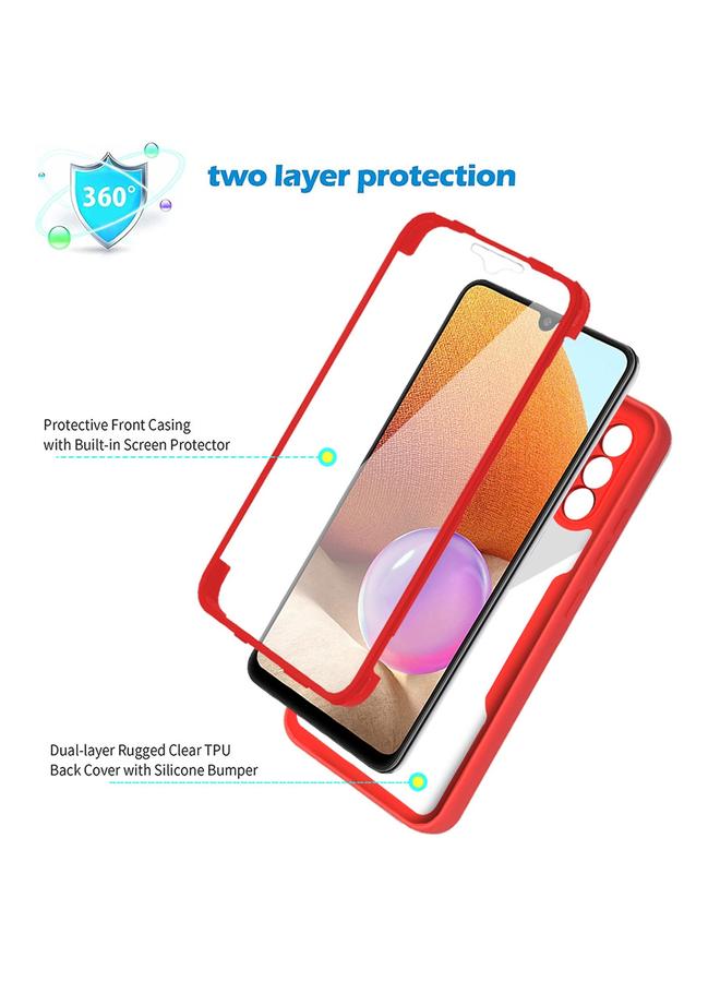 S-TOP Case For Samsung Galaxy A32 4G Acrylic + TPU 360 Degrees Full Coverage Shockproof Phone Case - Image 3