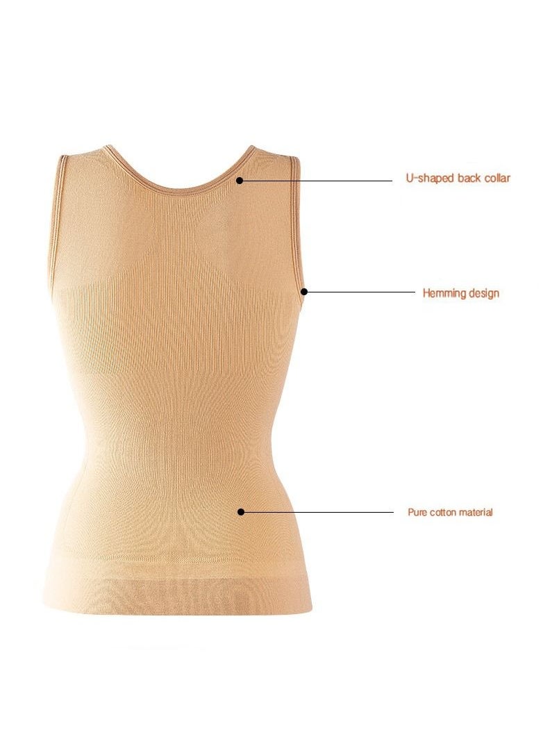 SYOSI - Women's Tummy Control Shapewear Tank Tops 2 Pack Seamless Compression Camisole Slimming Body Shaper (L) - Image 1
