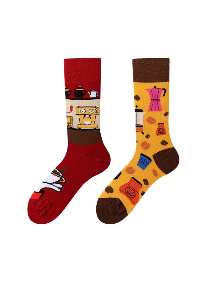 KUYING Fashion Anti Slip Breathable Sports Socks Three Piece Set 