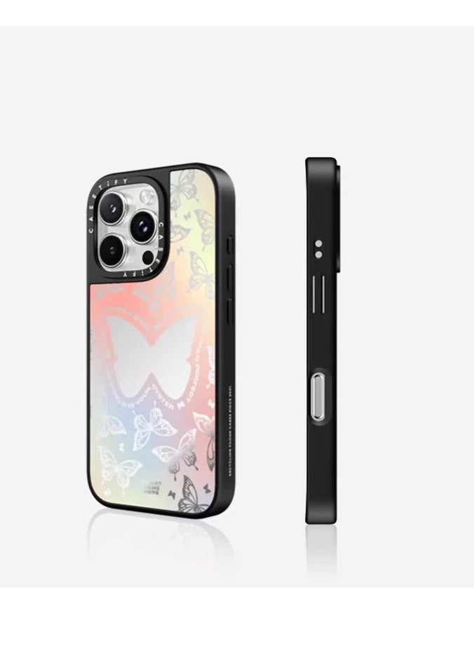 Casetify For iPhone 14 Pro Max/15 Pro Max/16 Pro Max Case Butterfly Pattern Magnetic Adsorption Phone Cover - Image 4