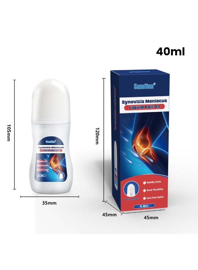 Sumifun Synovitis Meniscus Liquid Roll on, Synovial Meniscus Cream Set, Soothing Joint Cream, Repairing Damaged Tendons, Relieving Tension And Pain, Muscle And Joint Pain Relief Ointment