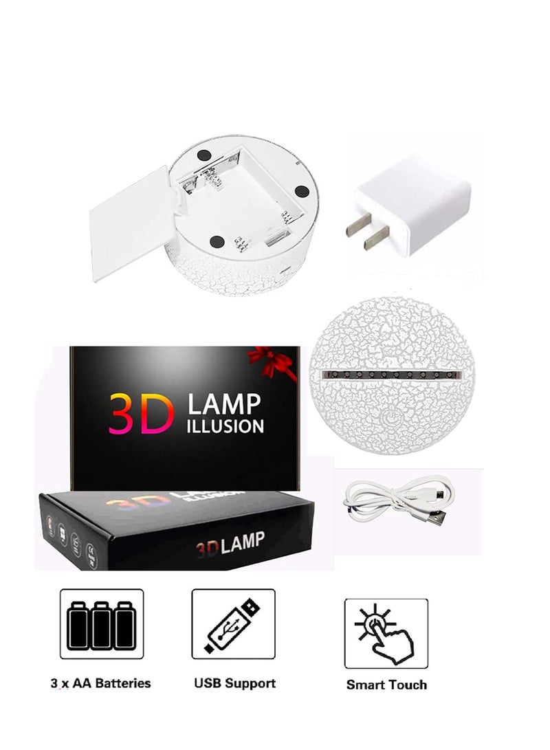 إضاءة ليلية ثلاثية الأبعاد LED مصباح قلب حبك، مصباح خيالي هدية مبتكرة، مصباح بصري ثلاثة ألوان مع تحكم عن بُعد، هدايا مبتكرة لطاولة، هدايا عيد ميلاد للبنات، ديكور منزلي تدرج أحمر أخضر أزرق - Image 4