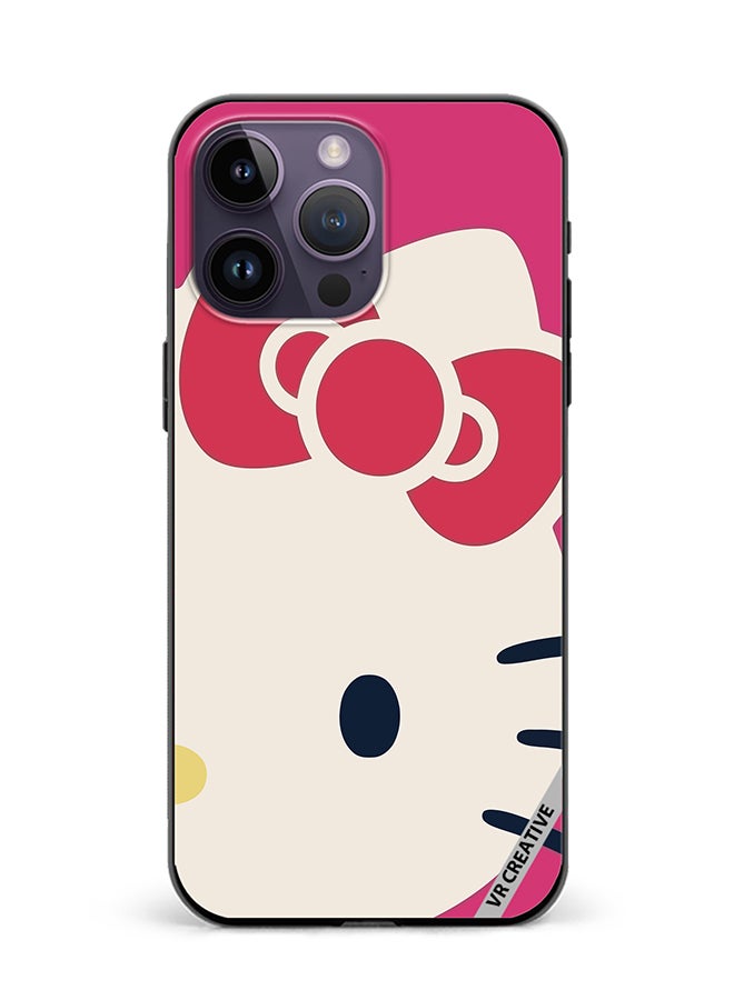VR CREATIVE Protective Case Cover For Apple iPhone 15 Pro Max Kitty Design Multicolour - Image 1