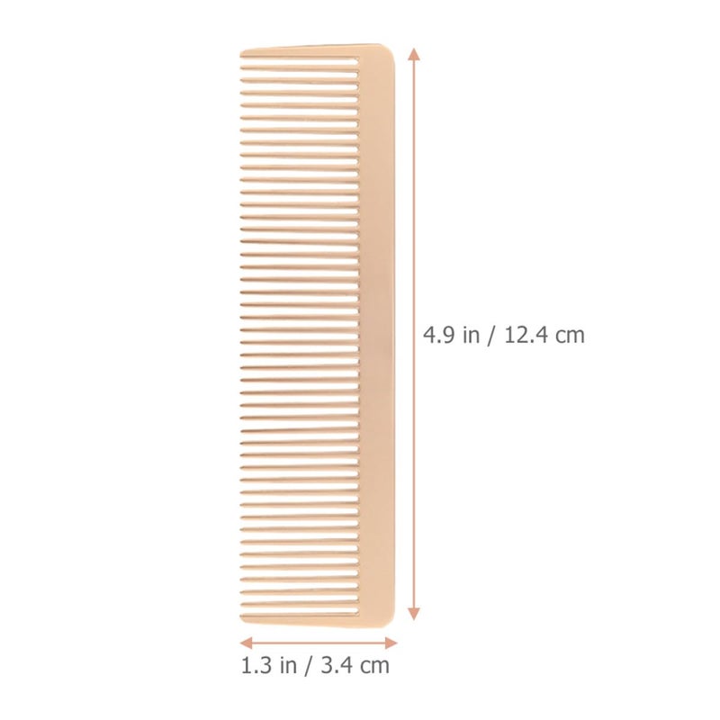 Zinc Alloy Metal Barber Comb For Men Professional Salon Styling Cutting Detangling - Image 3