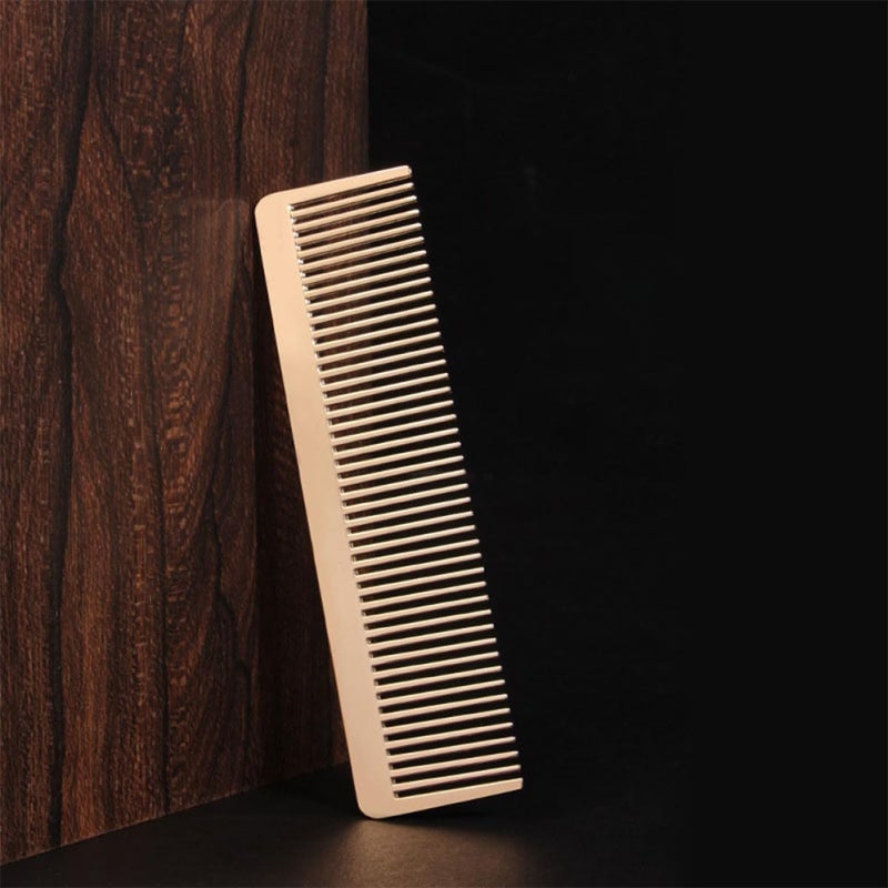 Zinc Alloy Metal Barber Comb For Men Professional Salon Styling Cutting Detangling - Image 5