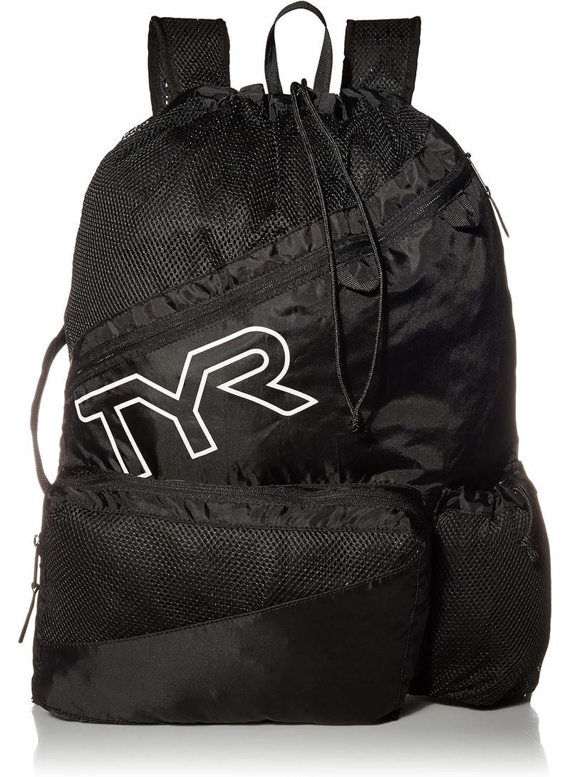TYR Elite Team Mesh Backpack, Black, one Size - Image 3