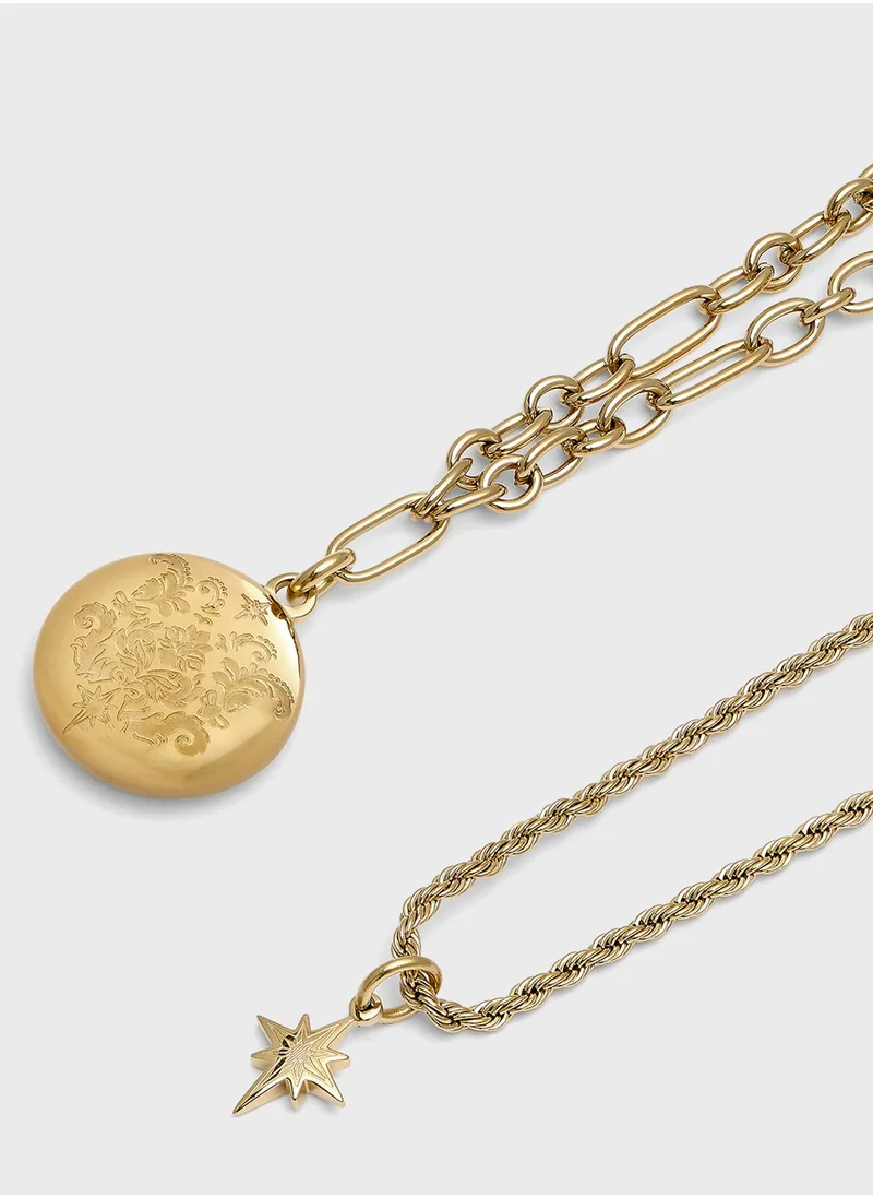 OLIVIA BURTON Ionic Plated Layered Necklaces