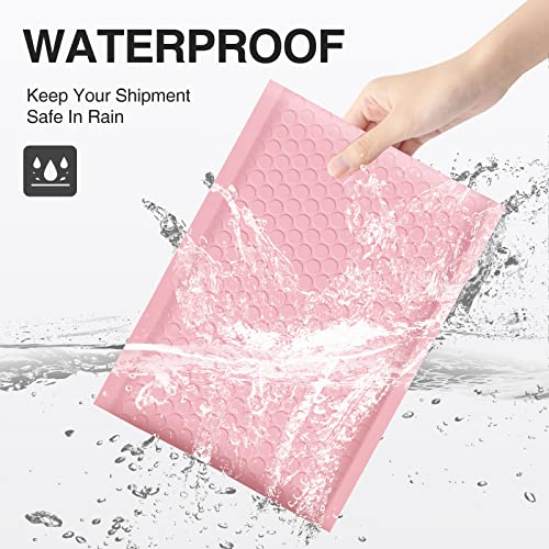 UCGOU Bubble Mailers 6x10 Inch Light Pink 25 Pack Poly Padded Envelopes Small Business Mailing Packages Opaque Self Seal Adhesive Waterproof Boutique Shipping Bags for Jewelry Makeup Supplies #0 - Image 3