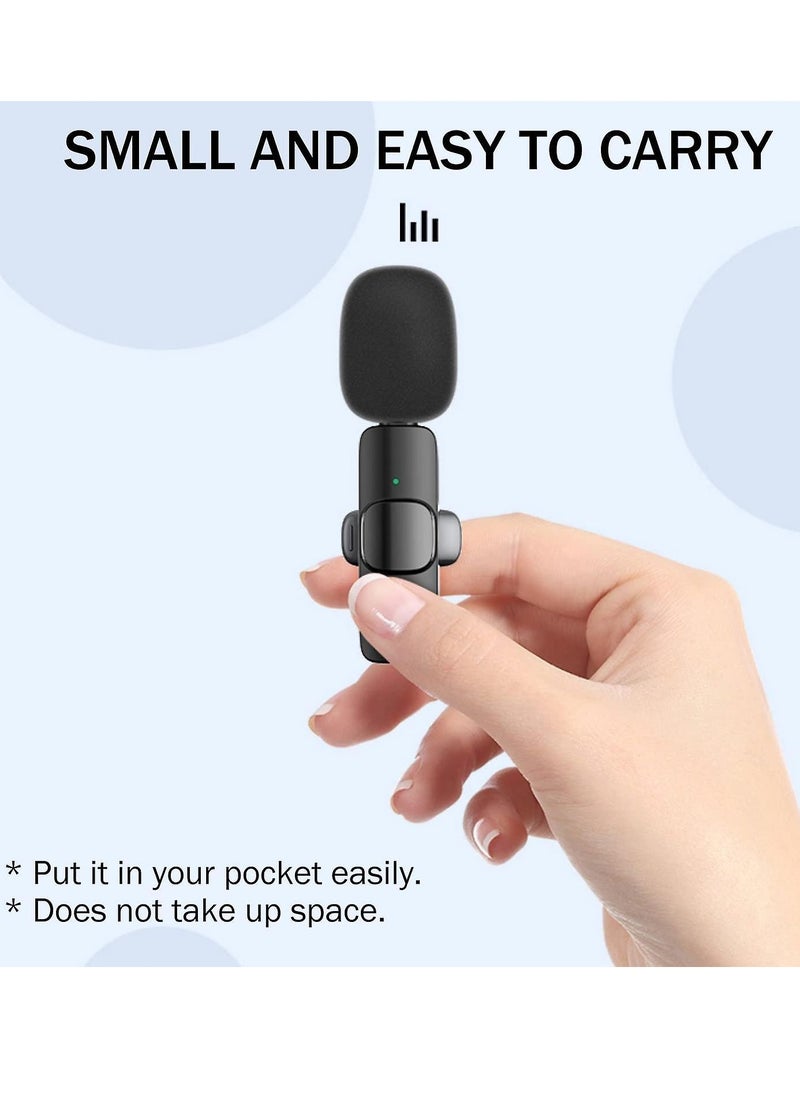 K9 - Dual Noise Reduction Wireless Bluetooth Microphone for Video Recording and Live Streaming with Mic Receiver for iPhone and Android Phones - Image 1