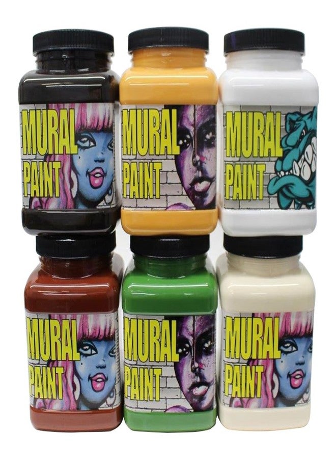Chroma Mural Paint 16 oz Set Of 6 Terra (2570)