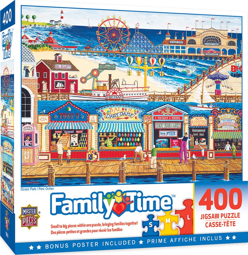 MasterPieces 400 Piece Jigsaw Puzzle For Adults  Family  Or Youth - Ocean Park - 18""x24"" - Image 1