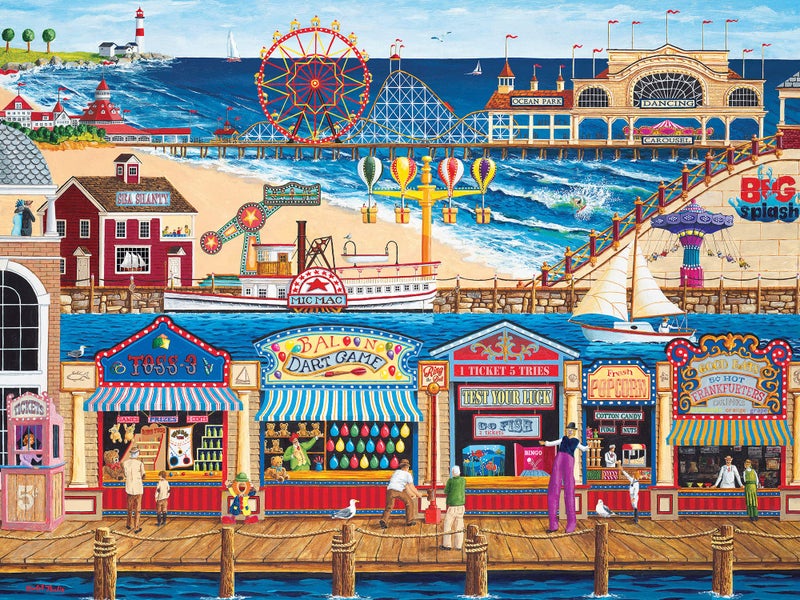 MasterPieces 400 Piece Jigsaw Puzzle For Adults  Family  Or Youth - Ocean Park - 18""x24"" - Image 2