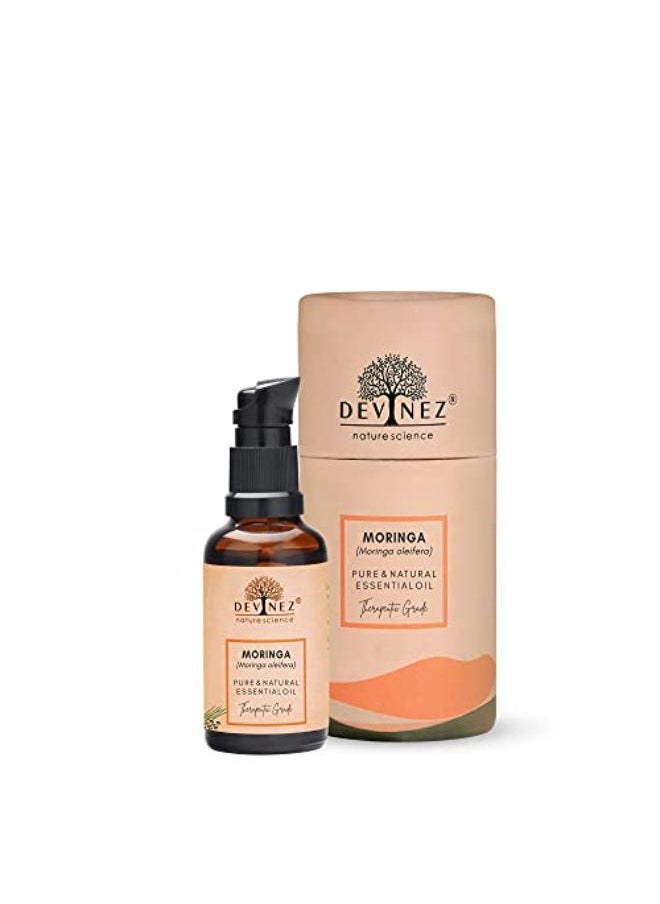 Devinez Moringa Seed Cold-Pressed Oil, 50Ml 100% Pure, Natural & Undiluted For Anti-Aging, Natural Glow, Fights Acne, Black Heads And Dark Spots, Moisturizes Scalp, Stronger Hair, Fights Dandruff & Split Ends  - Image 1