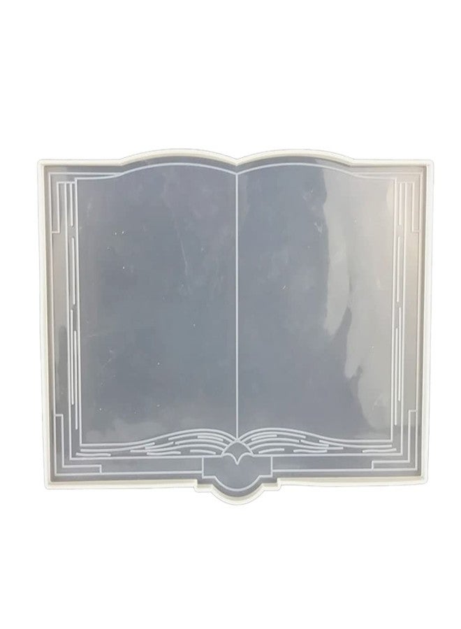 HEYXI Opening Book Decoration Silicone Mold is Suitable for Resin Epoxy Resin Craft Jewelry Making Home Decoration, 31x25cm/12.2x9.84in, White - Image 1