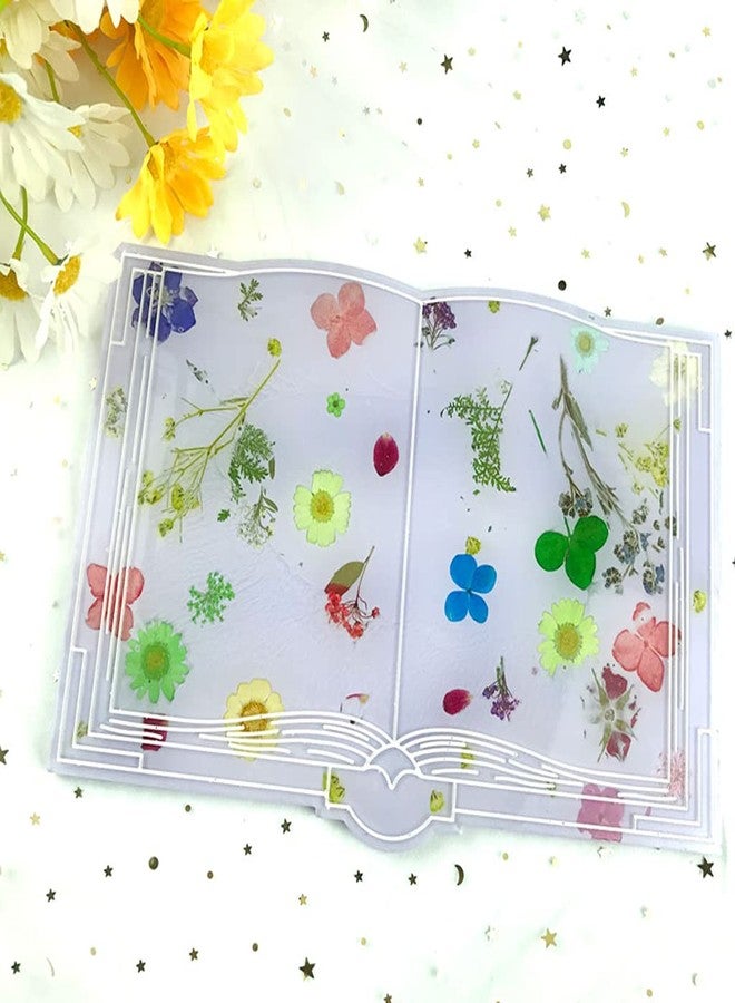 HEYXI Opening Book Decoration Silicone Mold is Suitable for Resin Epoxy Resin Craft Jewelry Making Home Decoration, 31x25cm/12.2x9.84in, White - Image 5