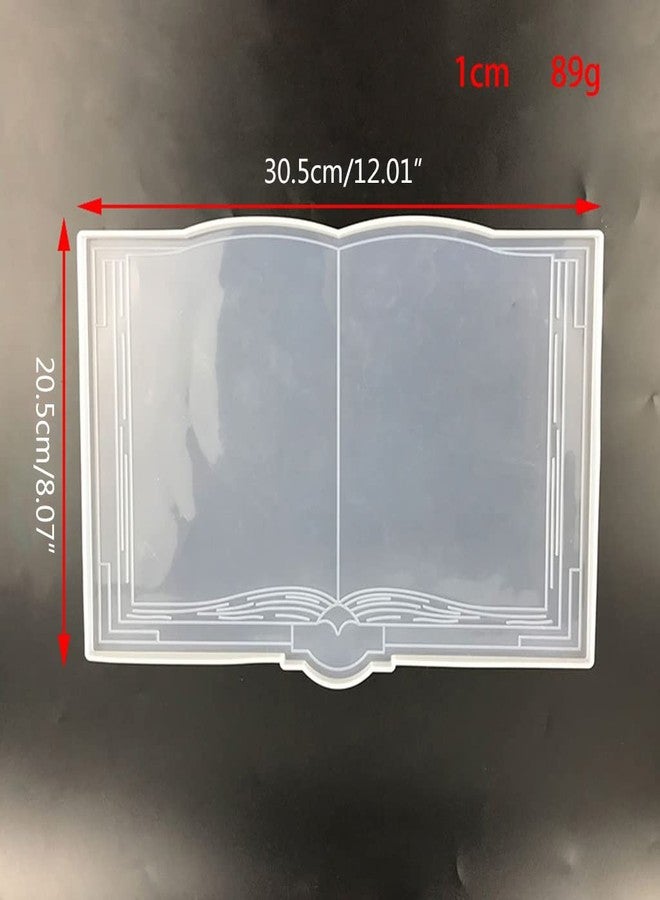 HEYXI Opening Book Decoration Silicone Mold is Suitable for Resin Epoxy Resin Craft Jewelry Making Home Decoration, 31x25cm/12.2x9.84in, White - Image 4