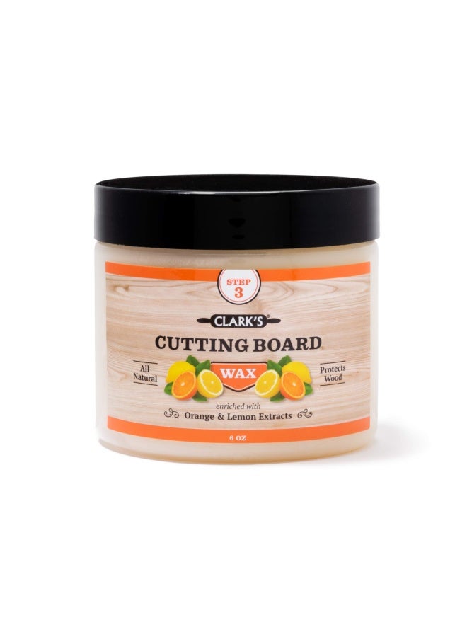 Clark's 300Ml Orange Lemon Scent Cutting Board Finish Wax 300Ml Enriched With Lemon And Orange Oils Made With Natural Beeswax And Carnauba Wax Butcher Block Wax - Image 1