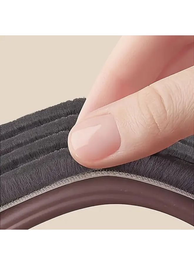 1pc Adjustable Door Draft Stopper Windproof PVC Seal Strip For Bedroom Doors Fit 1 377 2 165 Inch Thickness 36 61 Inch Total Length Black Durable Polyester Gap Blocker Modern Flexible Door Stopper - Image 4