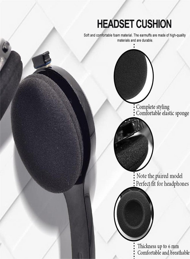 VUFVOID 4Pcs 55mm/2.2" Replacement Foam Ear Pud Earpads Sponge Cushion Applicable for Headphones Most Standard Size Office Telephone Headsets H251 H251N H261N H351 H361 - Image 3